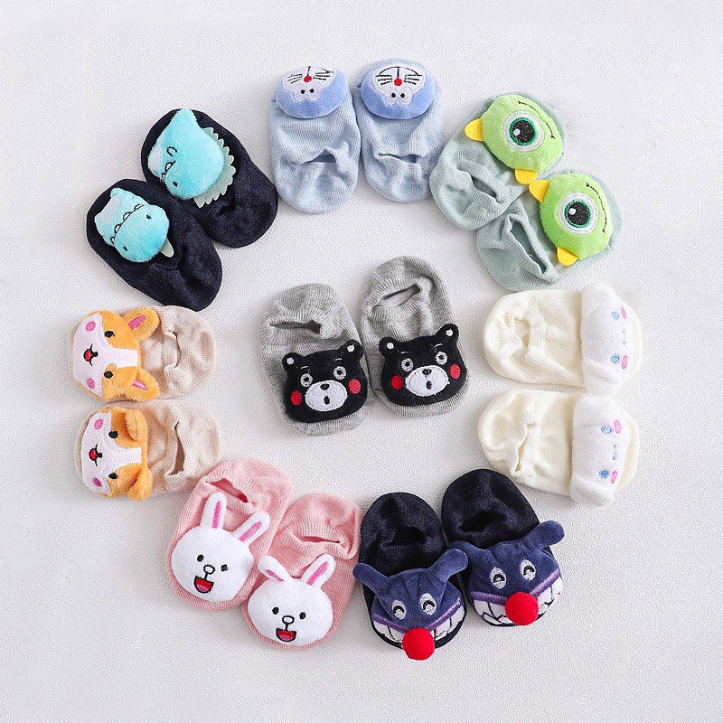 Vớ cotton Họa Tiết 3D Dễ Thương Cho Bé
