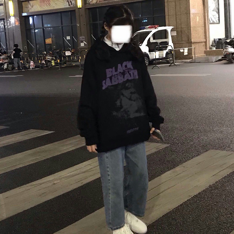 Áo hoodie dáng rộng thời trang phong cách Hàn Quốc 2021