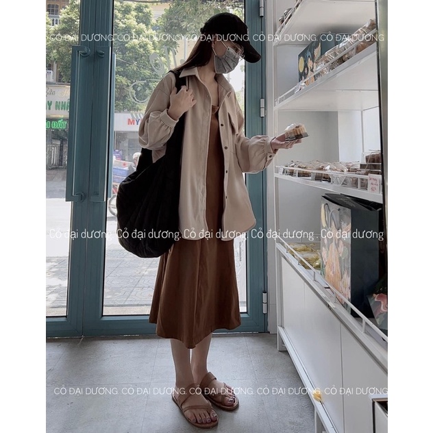 sơ mi nhung viền 6827