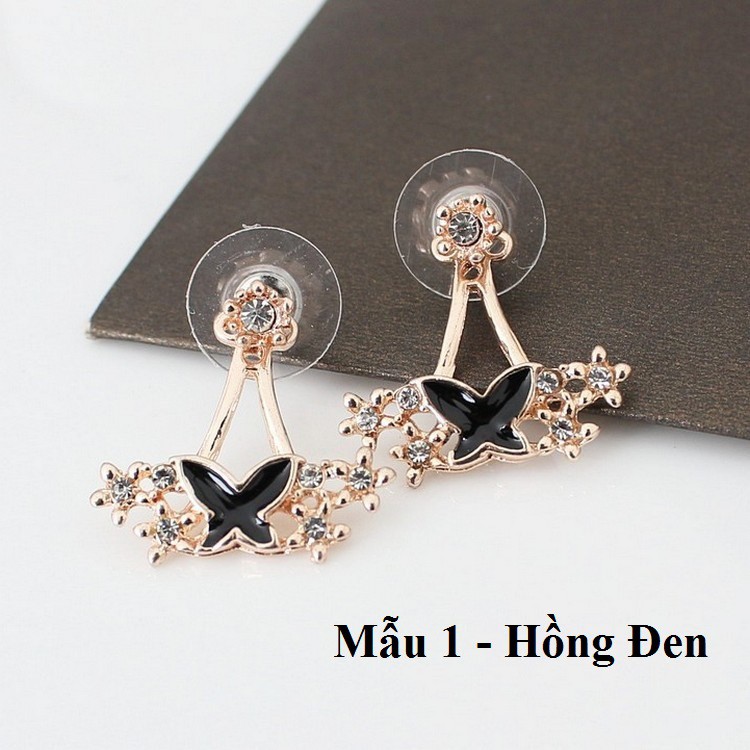 [AH57] BÔNG TAI BƯỚM ĐÍNH ĐÁ NHÂN TẠO CỰC SANG CHẢNH