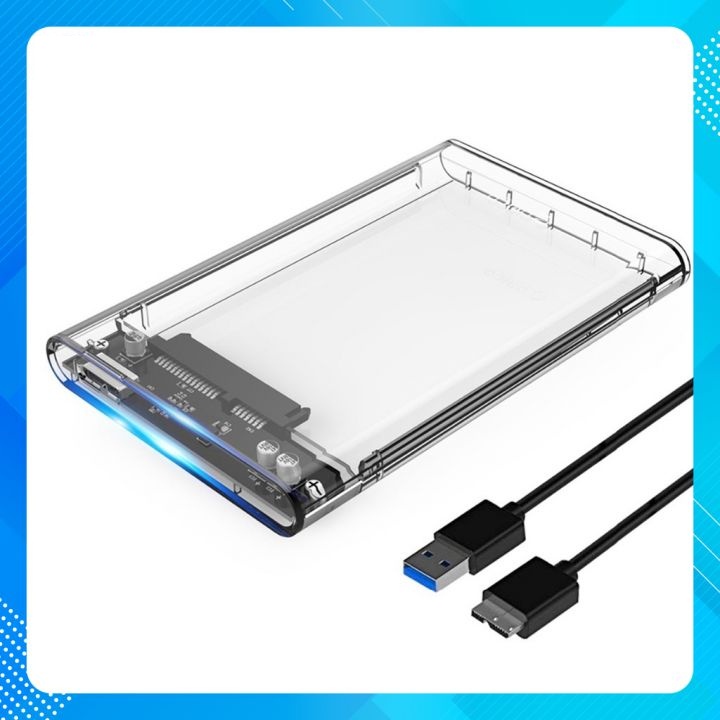Hộp Đựng Ổ Cứng ORICO - Box Ổ Cứng SSD/HDD 2.5" SATA 3 USB 3.0 - Hỗ Trợ Giao Thức UASP - Trong Suốt- ORICO 2139U3