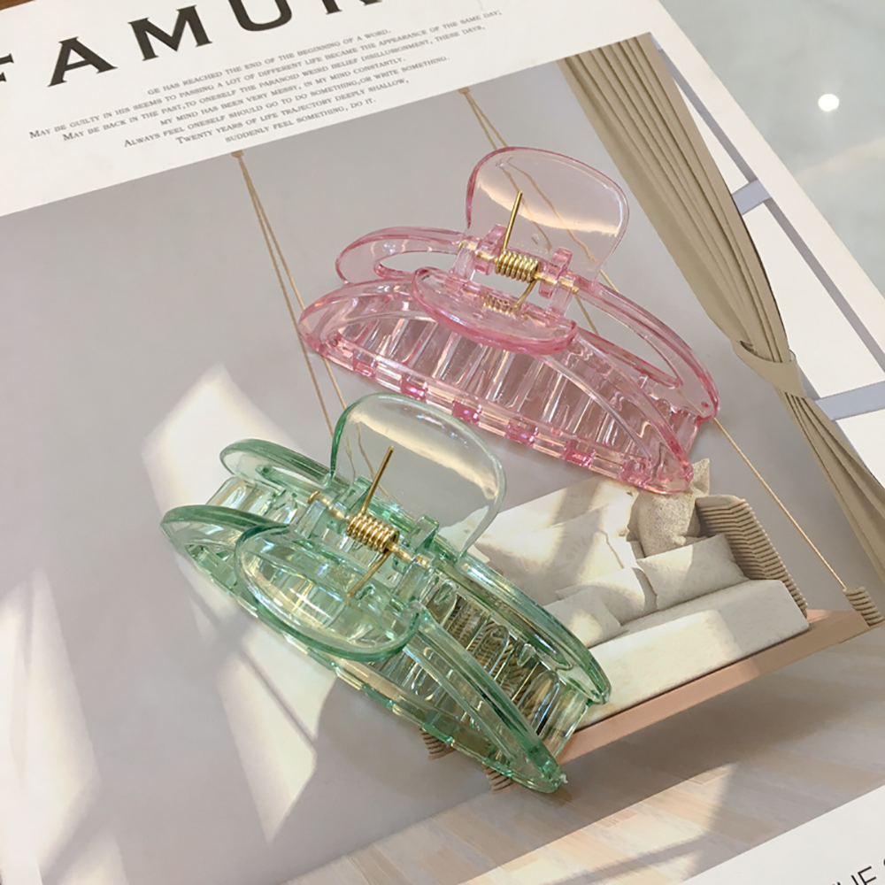 Kẹp Tóc Càng Cua Trong Suốt Thời Trang Cho Nữ