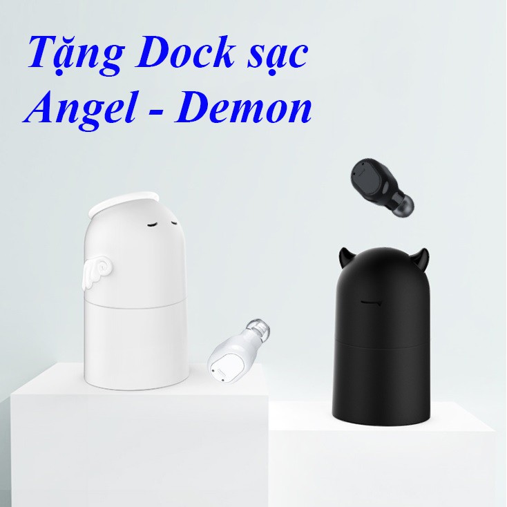 Tai nghe Bluetooth Angel Demon mini L131 tặng dock sạc loại 1 tai