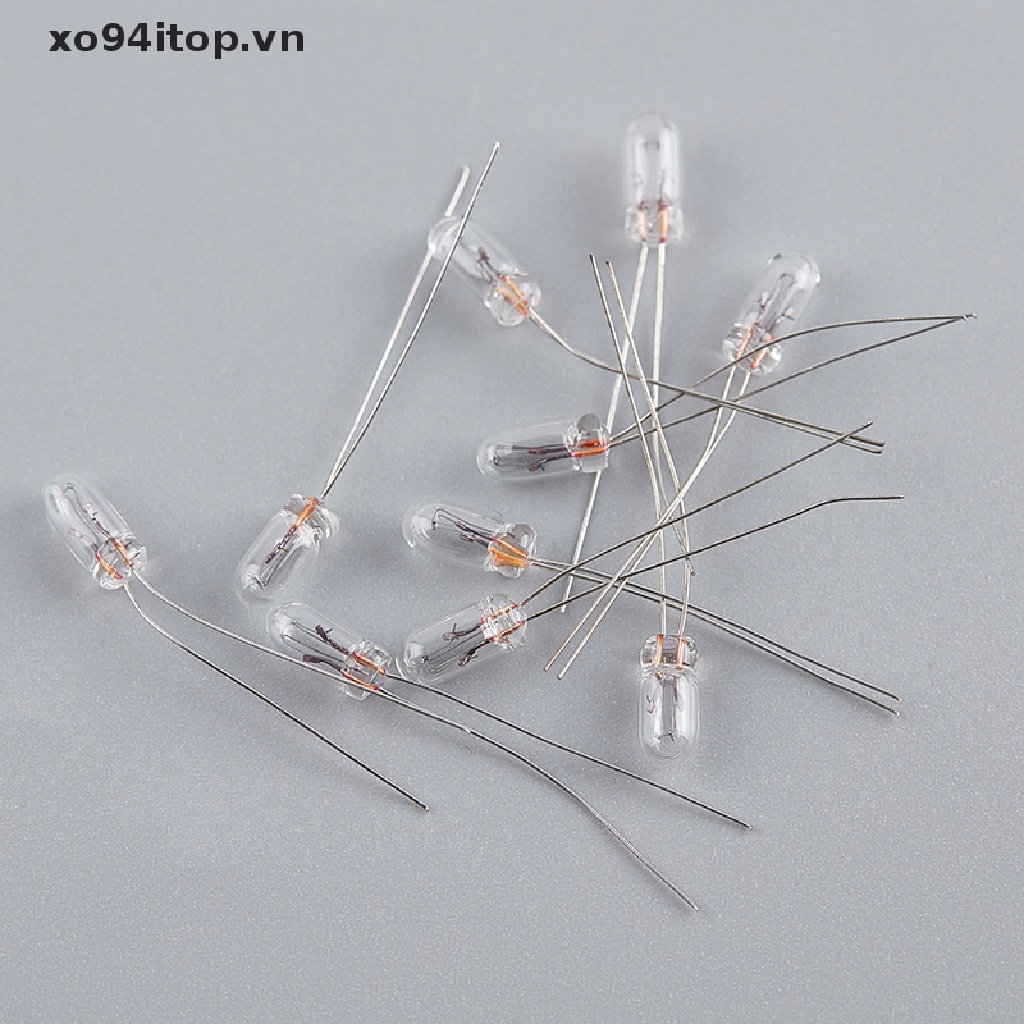 Set 10 Bóng Đèn Sợi Đốt Mini 3 / 4 / 5mm 3 / 6 / 12 / 24V