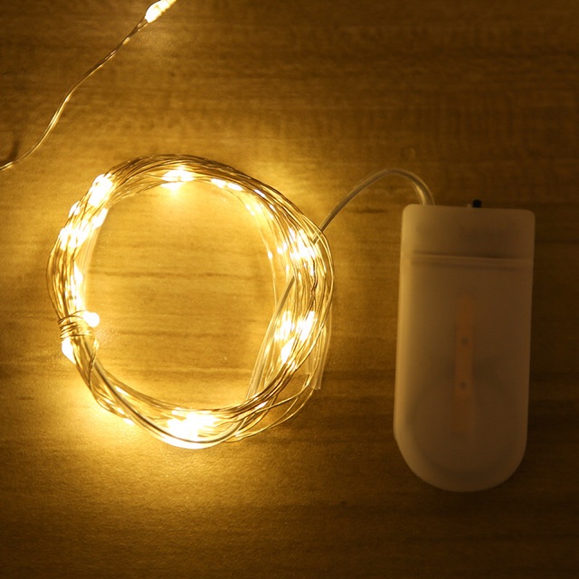 Đèn led fairylight dùng pin dẹt Cr2032 trang trí