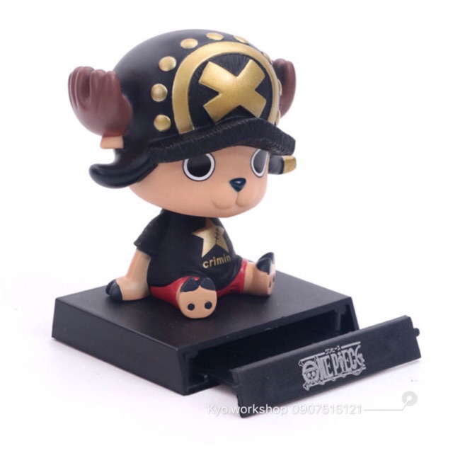 Mô hình chibi Luffy - Chopper - có thể làm đế để điện thoại