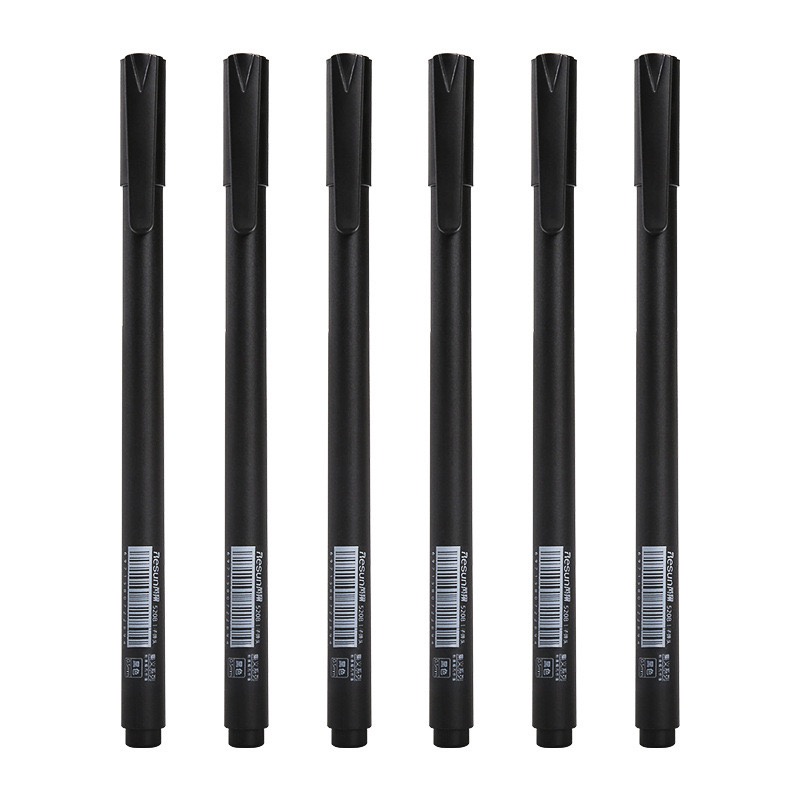 Bút bi nước mực gel ngòi 0.5mm - vỏ màu đen sang trọng - VPP THIÊN ÁI