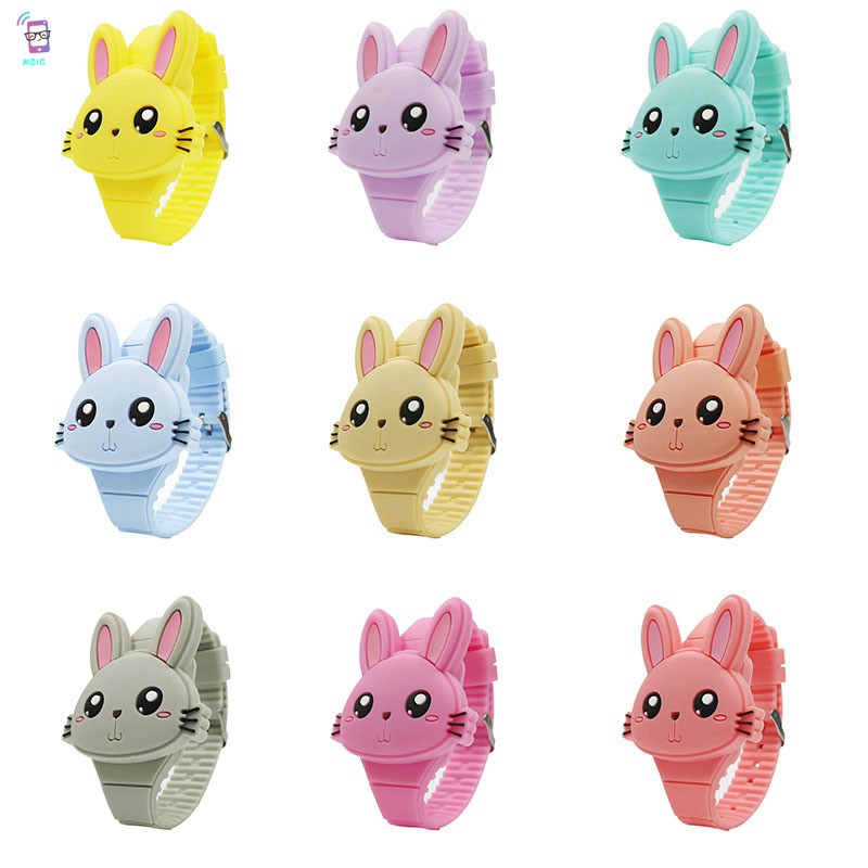 VN 1 Đồng Hồ Điện Tử Dây Đeo Silicon Hình Thỏ Đáng Yêu Cho Bé | BigBuy360 - bigbuy360.vn