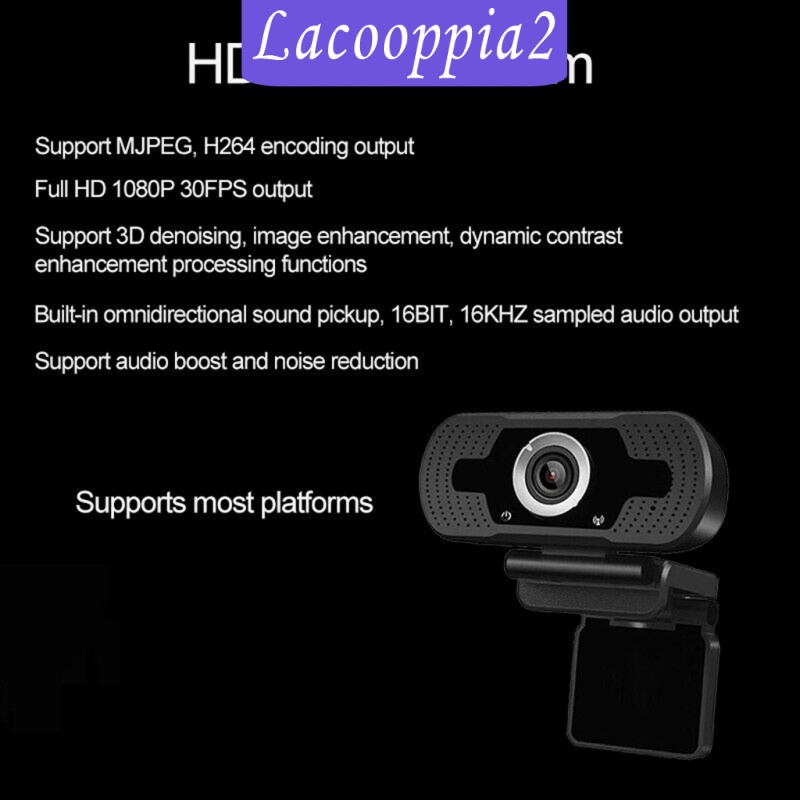 Camera Lacooppia2 1920x1080 Pc 30fps Để Bàn Đa Năng Đứng