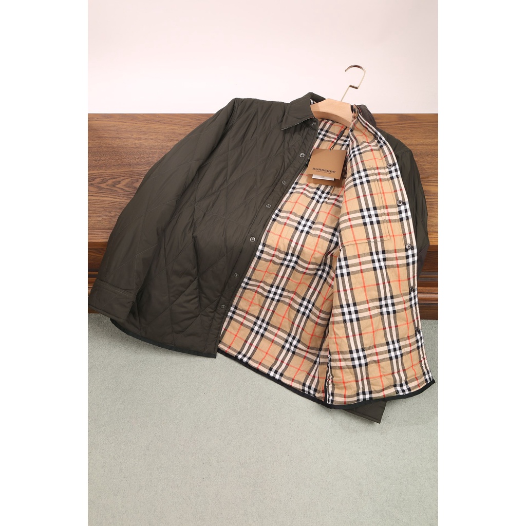 Áo khoác nam thời trang cao cấp Burberry BBR thiết kế 2 mặt tiện lợi