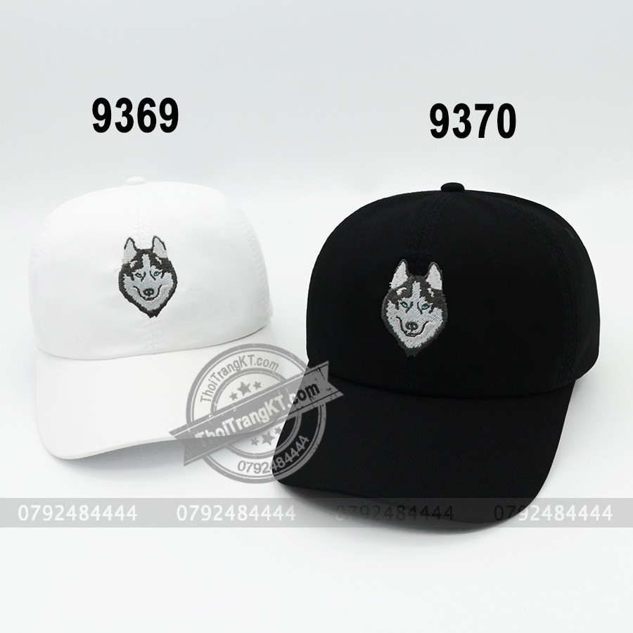 Nón thời trang HUSKY [ Trắng + Đen ]