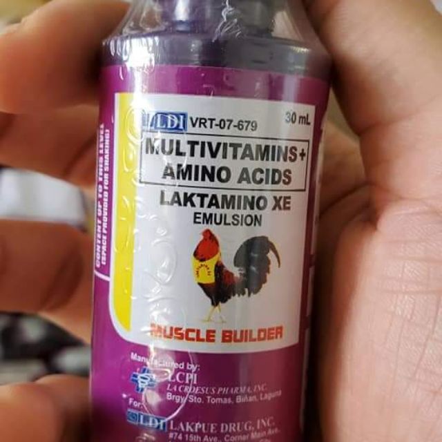 Thuốc nuôi gà đá Lakt amino   60ml