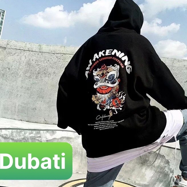 ÁO KHOÁC HOODIE KÌ LÂN CHẤT NỈ DÀY DẶN NAM NỮ UNISEX PHONG CÁCH NHẬT BẢN- DUBATI FASHION