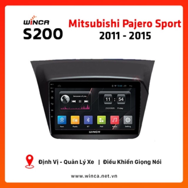 MÀN HÌNH XE HƠI ANDROID WINCA S200 ĐÃ BAO GỒM MẶT DƯỠNG