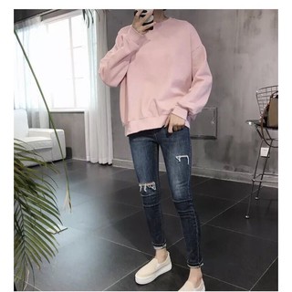 Tay dài Sweater màu cà rốt
