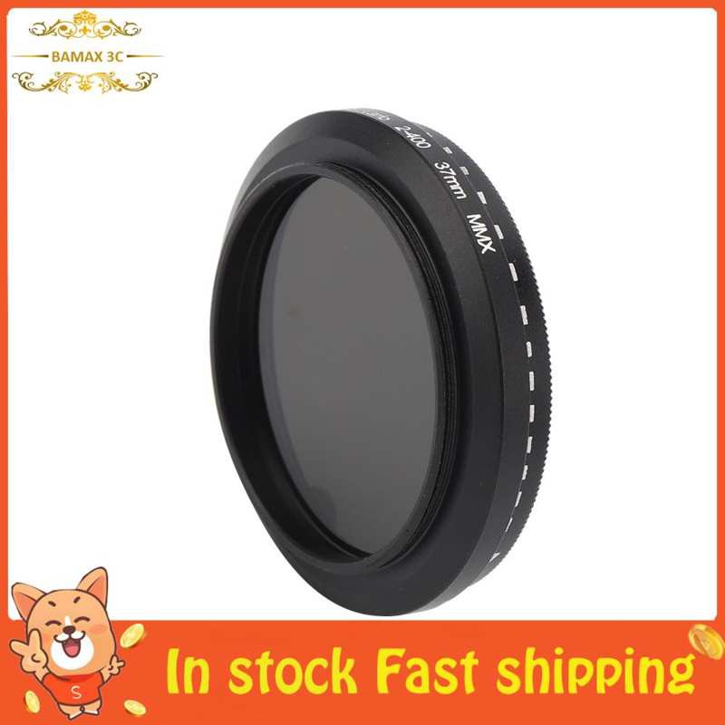 Bamaxis 37 mm ND lens filter  aluminum alloy ND2‑400 adjustable optical glass for Canon/for Nikon/for Sony/for Pentax/for Olympus/for Fuji