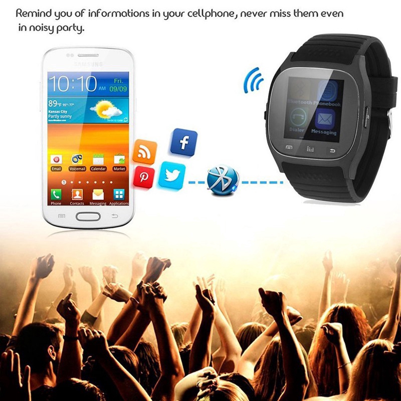 Đồng Hồ Thông Minh M26 Kết Nối Bluetooth Có Đèn Led Cho Android & Ios Mi