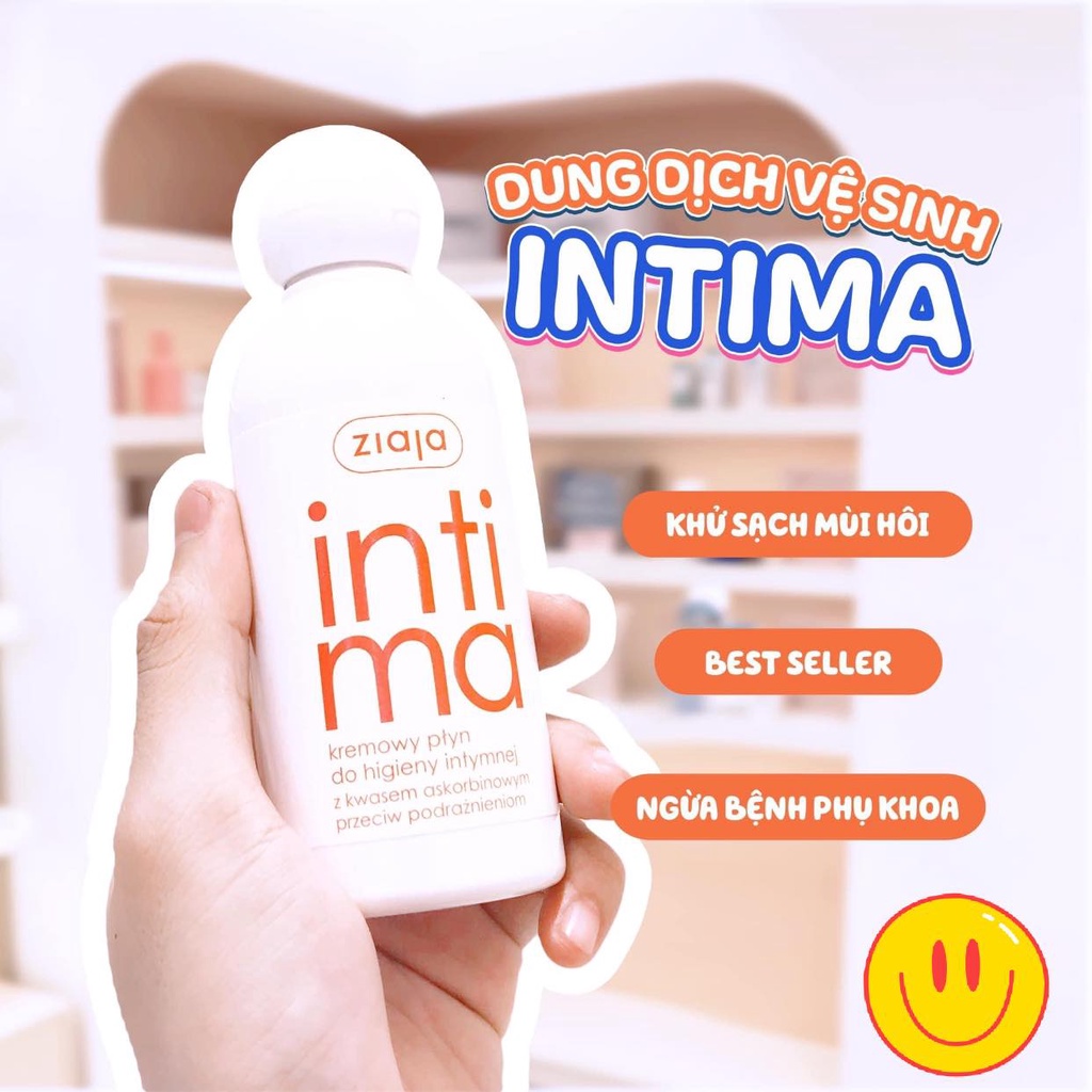 Intima Dung Dịch Vệ Sinh Phụ Nữ Nước Rửa Phụ Khoa Cân Bằng PH Se Khít Vùng Kín DDVS Chính Hãng 200ml