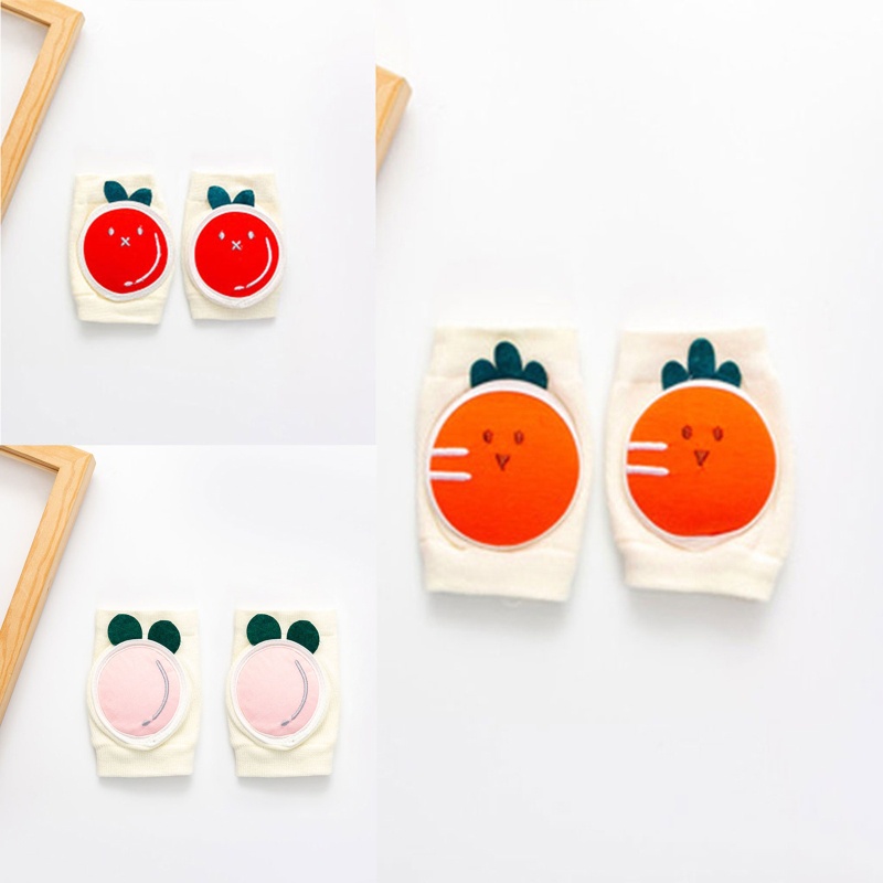 1 Cặp Đệm Đầu Gối Làm Ấm Chân Co Giãn Có Thể Điều Chỉnh Hỗ Trợ Bé Tập Bò