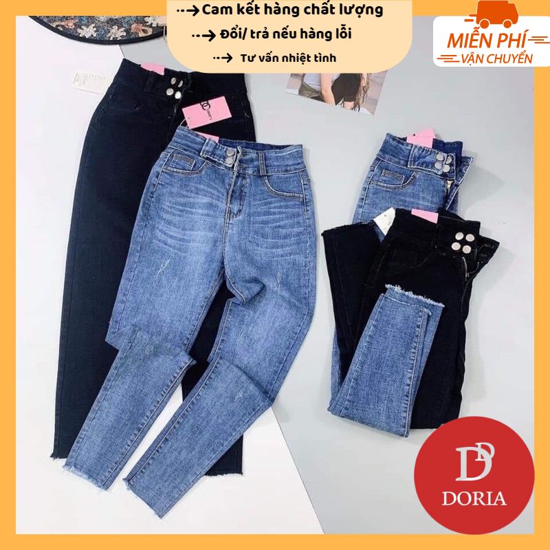Quần bò jeans 4 khuy dáng ôm hàng đẹp Q3