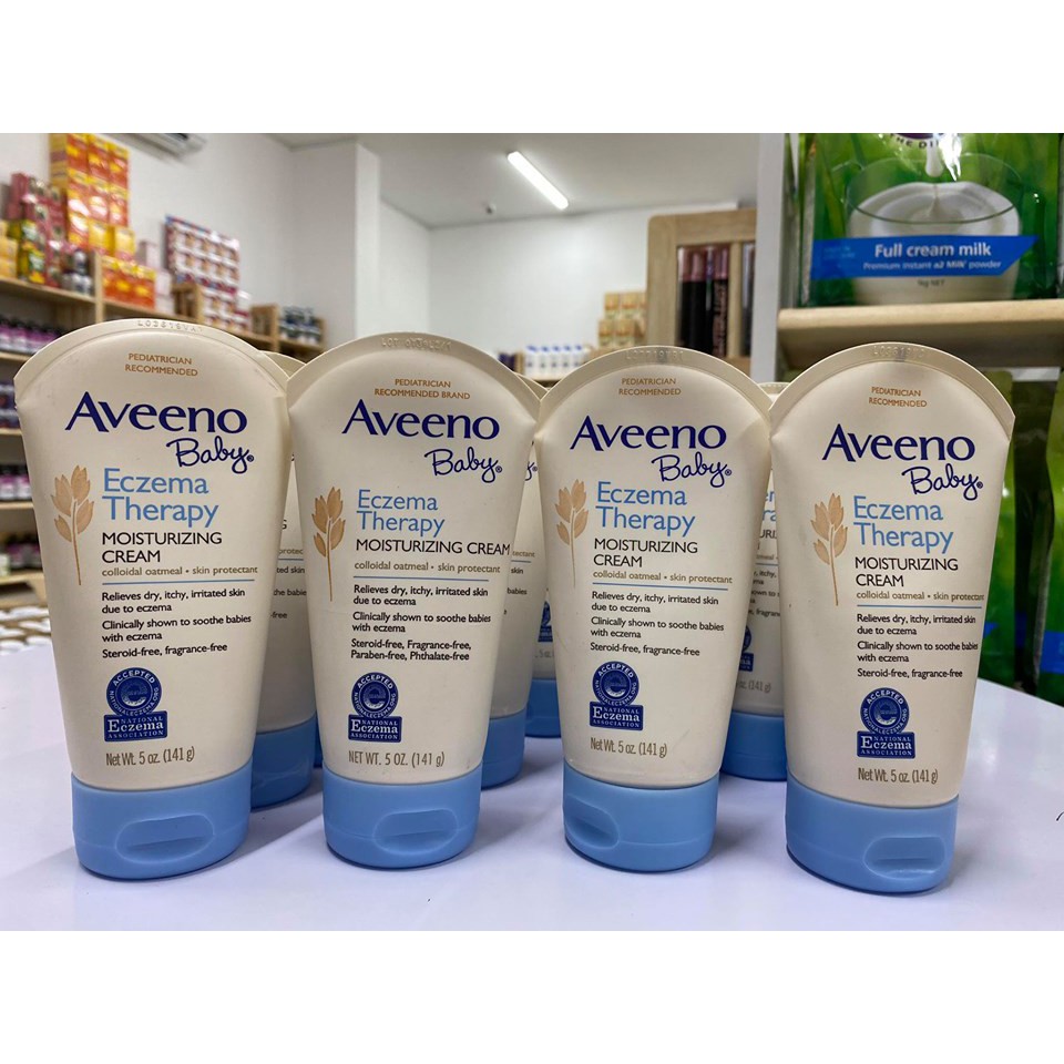 Kem bôi đặc trị chàm cho bé Aveeno Baby Eczema Therapy Moisturizing Cream (141g)