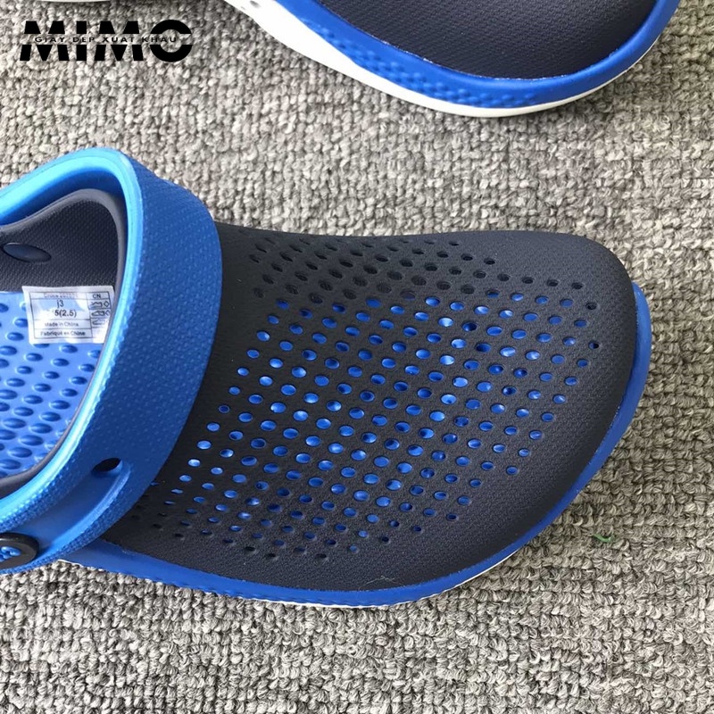 Tặng jibit, Dép sục Literide 360 clog Navy xanh, đế xoắn kép êm mềm nhẹ cho bé trai