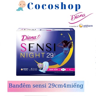 che tên SP BVS DIANA SENSI BAN ĐÊM 29CM 4 MIẾNG