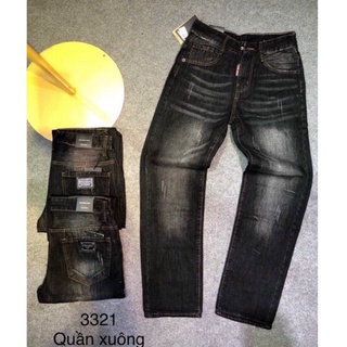 Quần bò nam ống suông đen đơn giản mới hot trend 2021 - Quần jean Dg - Ninh Shop