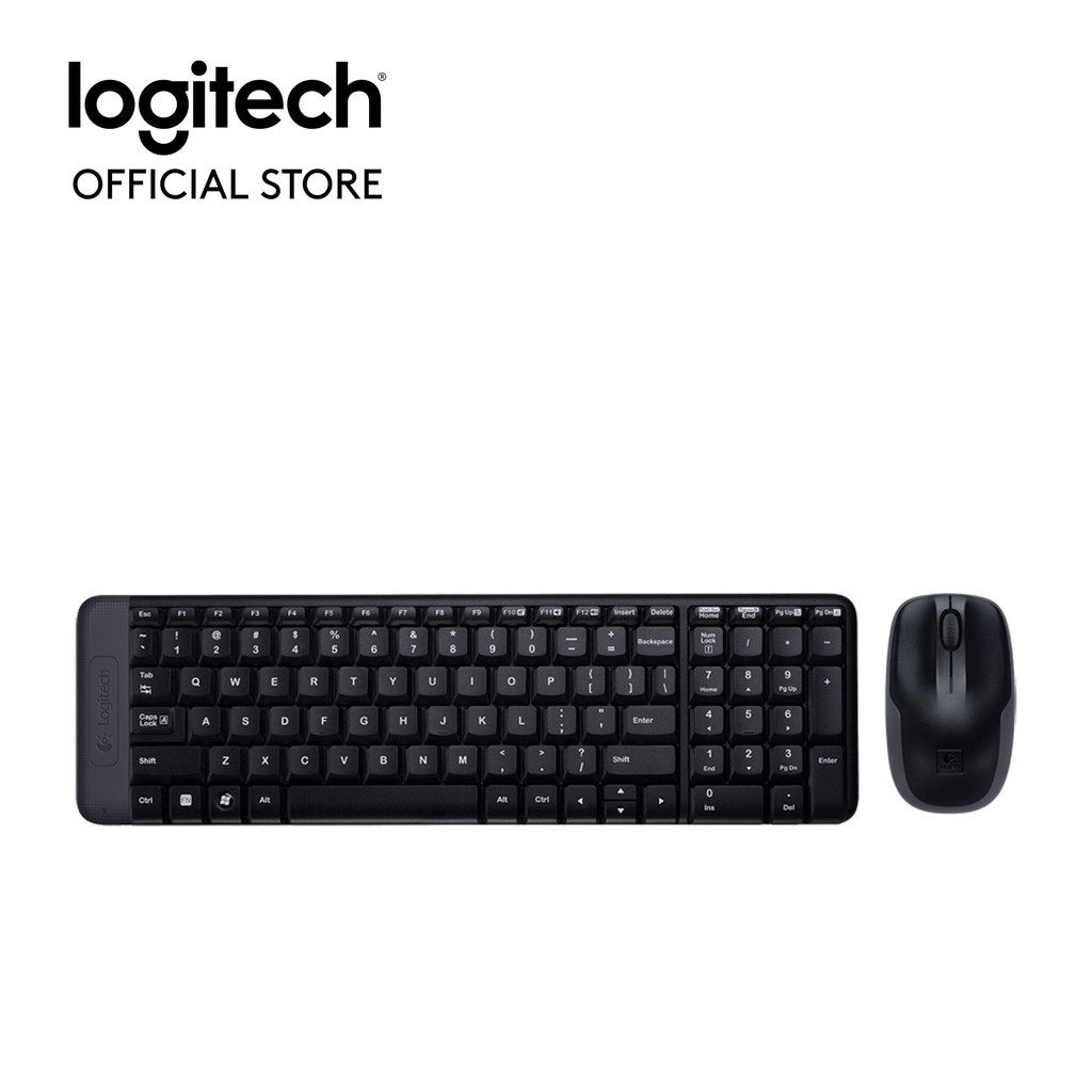 Bộ Bàn Phím Và Chuột Không Dây Logitech MK220