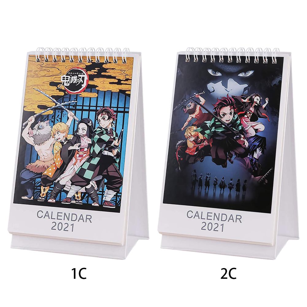 Bộ Lịch Để Bàn 2021 Slayetsu No Yaiba Phong Cách Anime Kamejiroou
