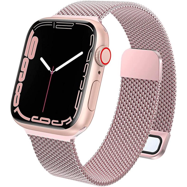 Dây Đeo Thay Thế Bằng Thép Không Gỉ Dạng Lưới Cho Đồng Hồ Thông Minh Apple Watch Ultra 49mm Series 8 7 41mm 45mm SE 6 5 4 3 2 1 44mm 42mm 40mm 38mm