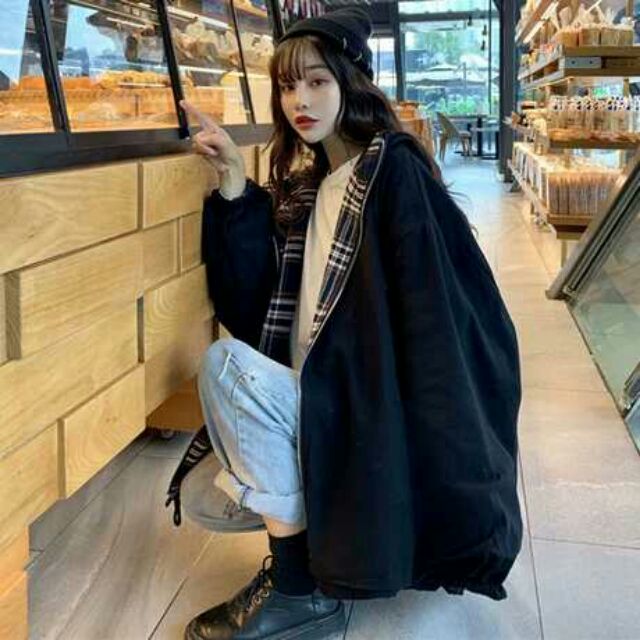 Áo Khoác Ulzzang ( MẶC ĐƯỢC 2 MẶT )