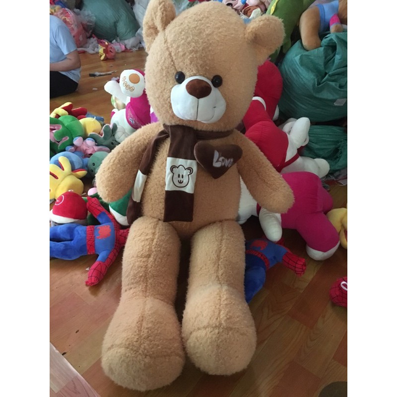 Gấu TEDDY nhồi bông mềm dễ thương cao 1m20 cam kết kích thước chuẩn.