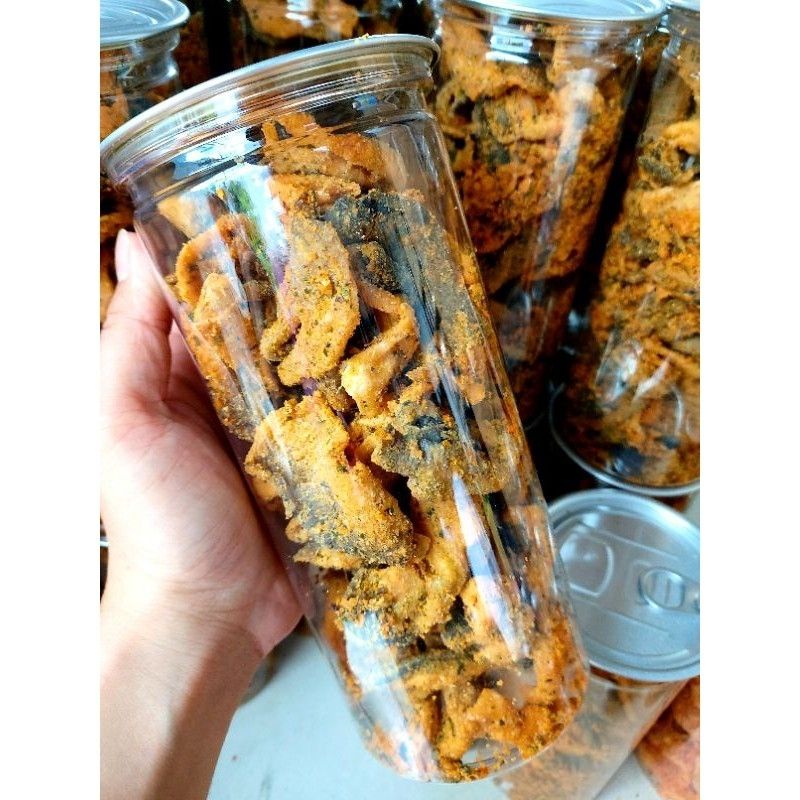 sỉ 20 hủ  da cá trứng muối siêu ngon( Hủ pet 250g)