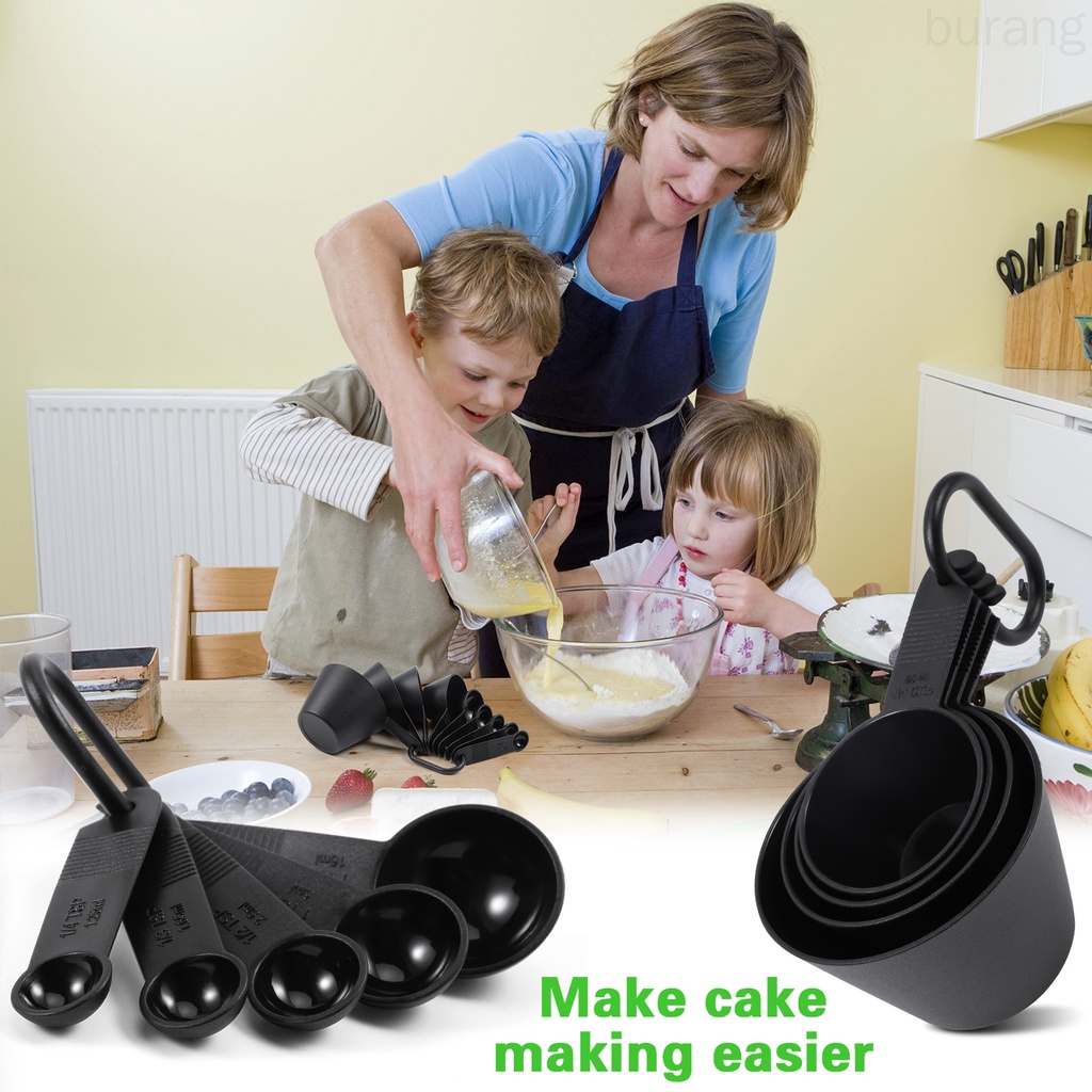 Set 9 Muỗng Đo Lường Làm Bánh Tiện Lợi
