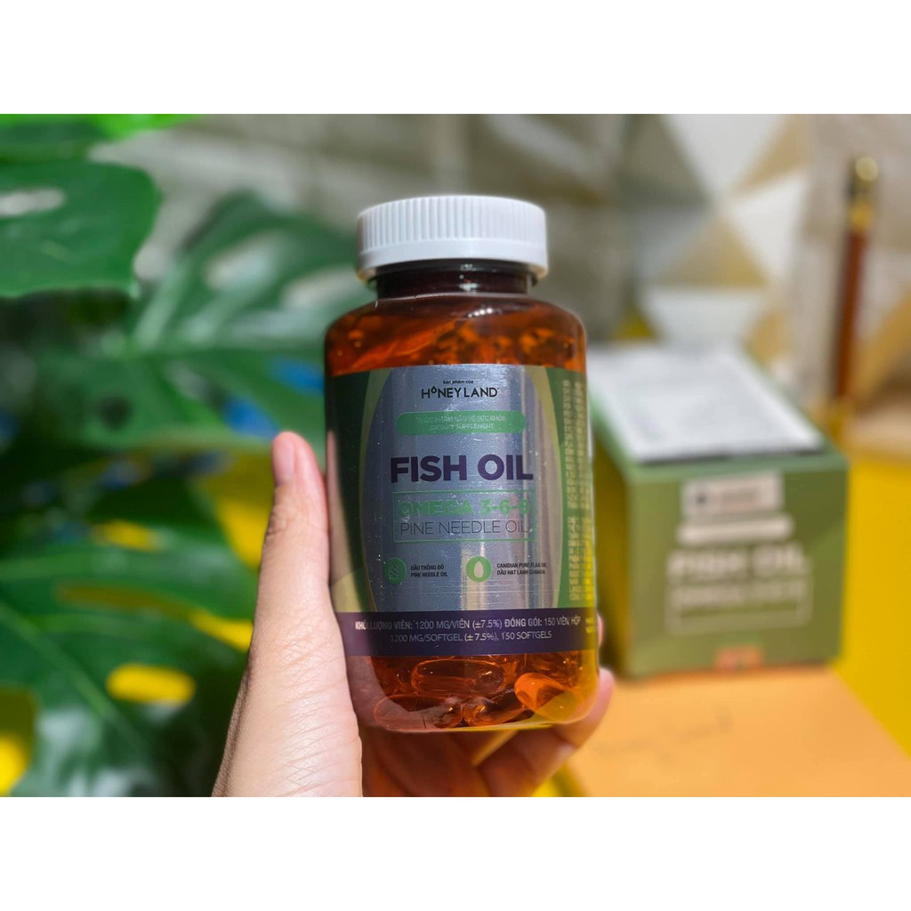 Bộ 3 hộp OMEGA 3-6-9 HONEYLAND 150 viên