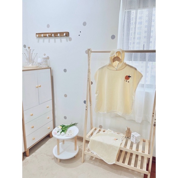 Áo choàng  tắm 2 lớp cao cấp monona  an toàn cho da bé