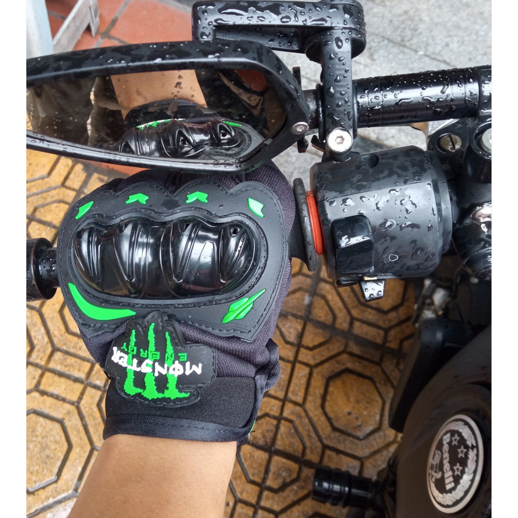 Găng tay Monster cụt hở ngón có gù cứng bán sỉ, bao tay đa năng thể thao motor xe đạp xe máy pkl phượt
