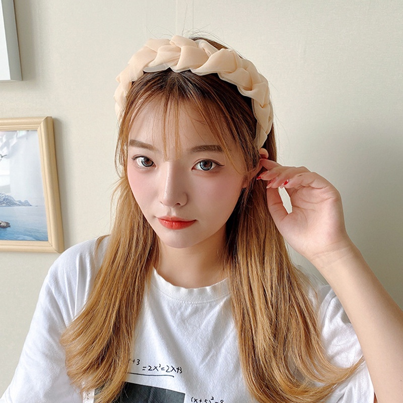 Băng đô cài tóc bản rộng phong cách Hàn Quốc cho nữ HB