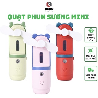 Quạt phun sương cầm tay mini, Quạt tích điện sạc USB cầm tay tiện dụng - Màu ngẫu nhiên