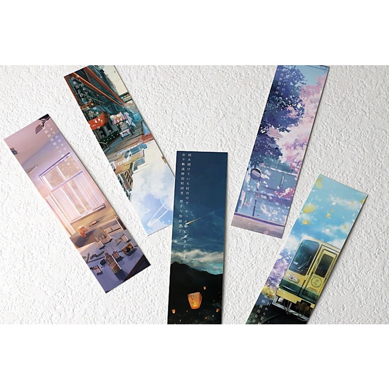 Hộp 30 Kẹp Đánh Dấu Sách Màu Nước Vẽ Tay Xinh Xắn