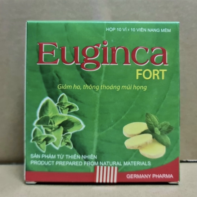 Euginca (100 viên) Giảm ho, thông thoáng mủi họng