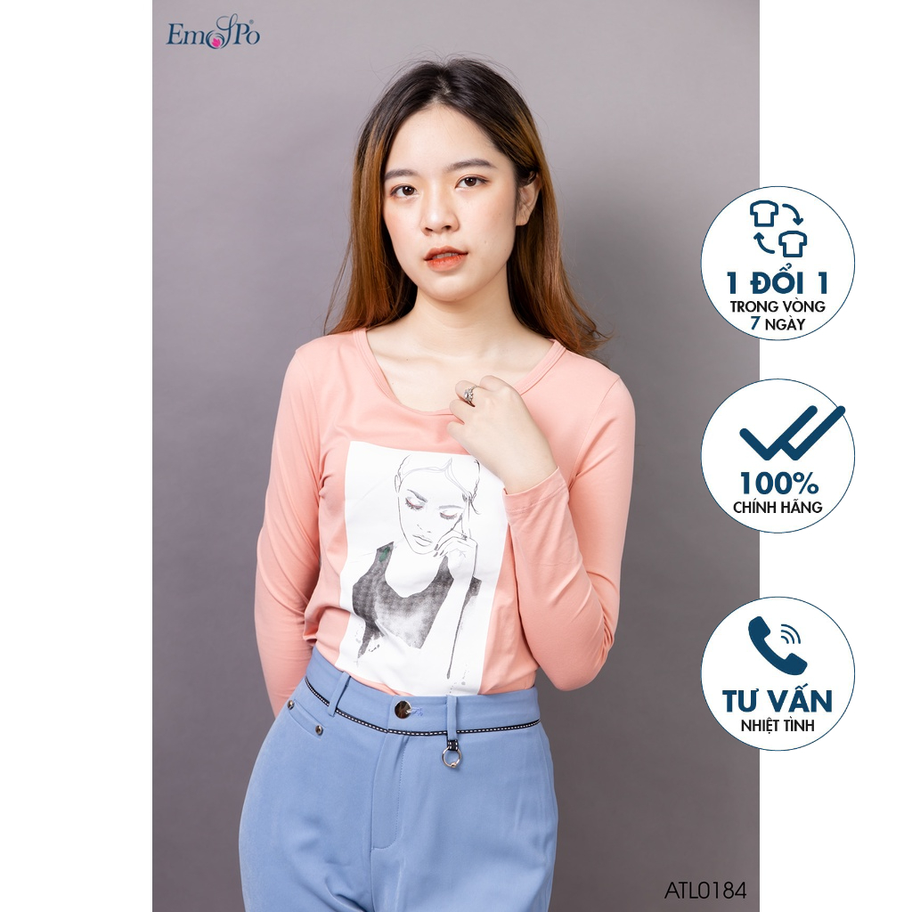 Áo thun dài tay Emspo ATL0184 (Hồng , Xanh)