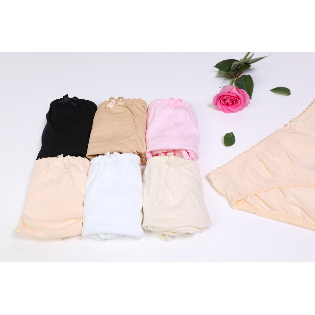 Quần lót nữ 100% cotton trơn Jobelli [Combo 10] - 1304