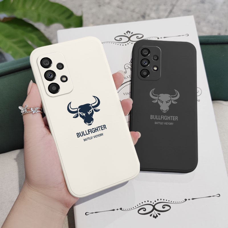 Ốp Điện Thoại Silicon Họa Tiết Bò Sữa Cho Samsung Galaxy A73 A53 A33 A23 5G