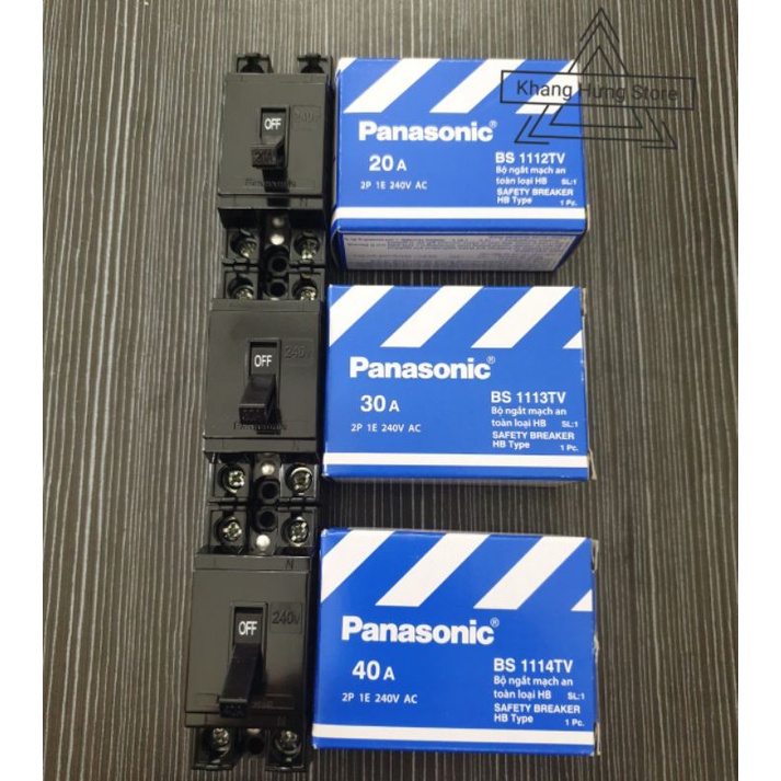 CB CÓC 1 PHA PANASONIC , APTOMAT 20A,30A, 40A CẦU DAO ĐIỆN BS1112TV, BS1113TV, BS1114TV