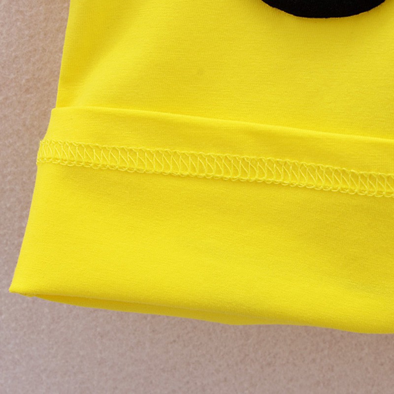 Set áo không tay họa tiết hoạt hình kèm quần phối sọc ngang dễ thương cho bé