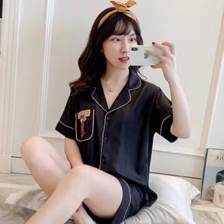 Bộ lụa satin cộc GC Micky
