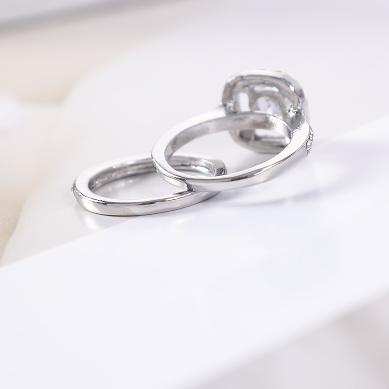 Set 2 nhẫn đính đá thời trang đơn giản cho nữ