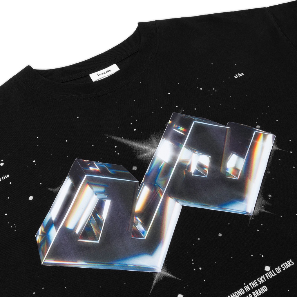 Áo thun LEVENTS Diamond "2E" Logo/ Black